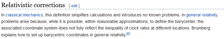 relativistic corrections